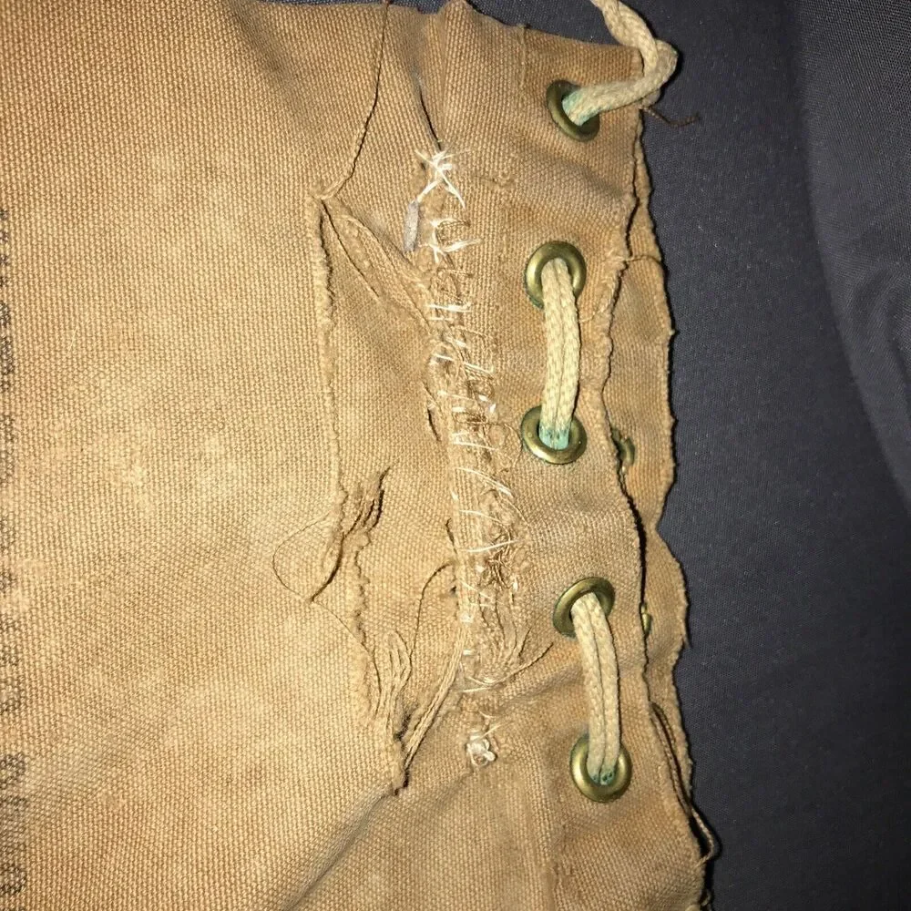 HUSTLER Camp Douglas Bank Coin Money Bag Canvas Hustler Wisconsin Rare